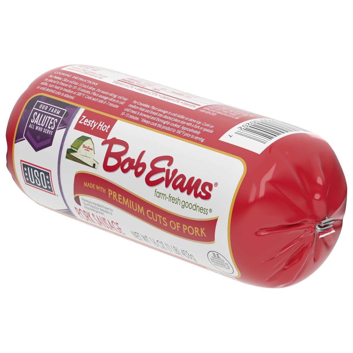 slide 9 of 11, Bob Evans Pork Sausage Roll, Zesty Hot, 16 oz, 16 oz