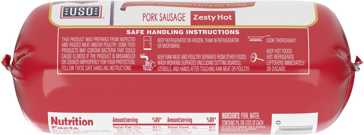 slide 7 of 11, Bob Evans Pork Sausage Roll, Zesty Hot, 16 oz, 16 oz