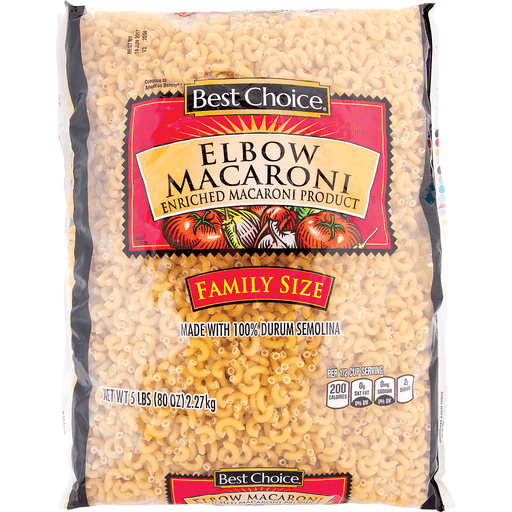 slide 1 of 1, Best Choice Elbow Macaroni Family Size, 80 oz