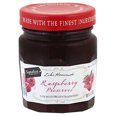 slide 1 of 1, Signature Select Preserves Raspberry, 13 oz