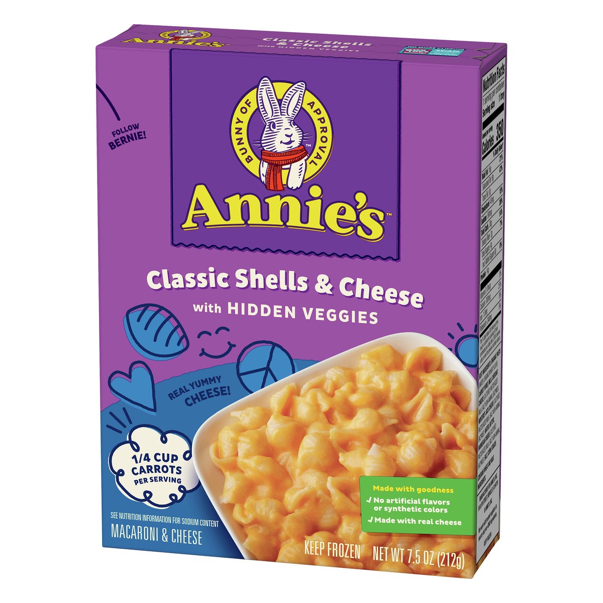 slide 12 of 13, Annie's Classic Shells & Cheese Macaroni & Cheese 7.5 oz, 1 ct