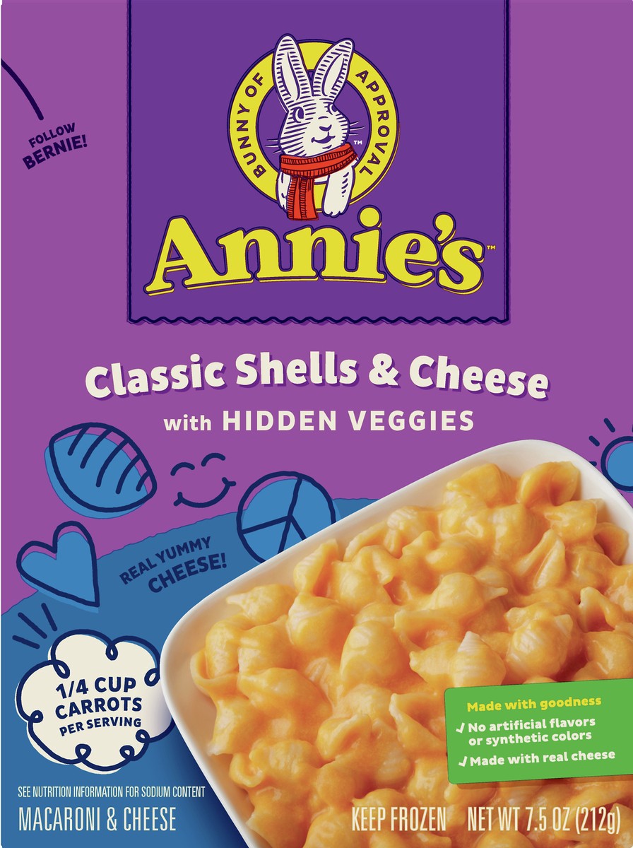 slide 6 of 13, Annie's Classic Shells & Cheese Macaroni & Cheese 7.5 oz, 1 ct