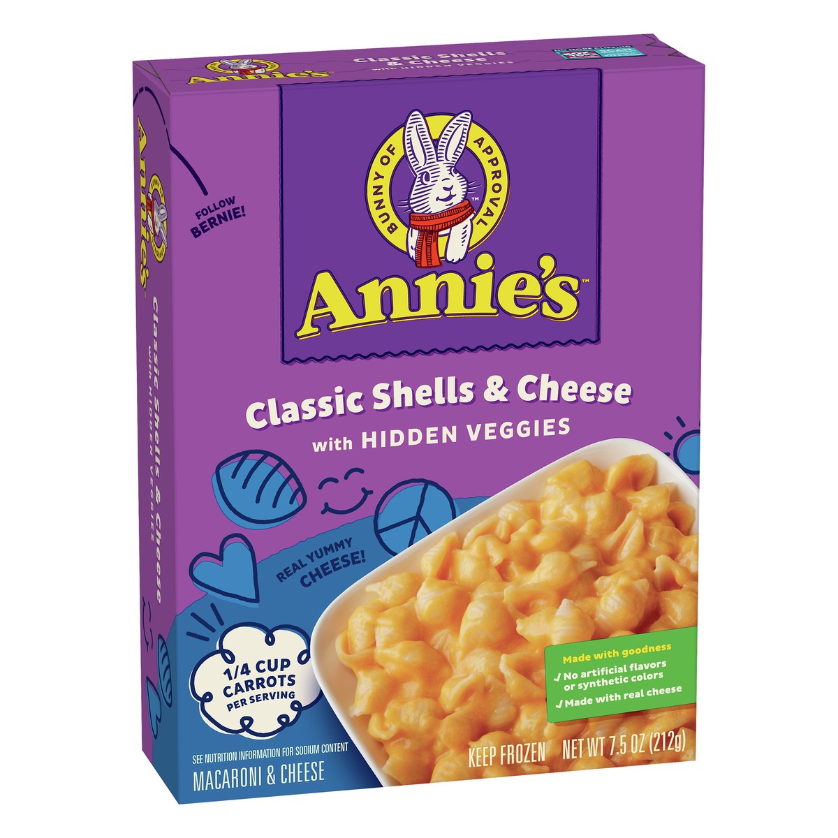 slide 3 of 13, Annie's Classic Shells & Cheese Macaroni & Cheese 7.5 oz, 1 ct