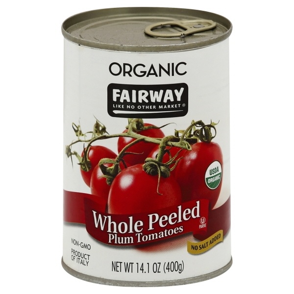slide 1 of 1, Fairway Organic Whole Peeled Tomatoes, 14.1 oz