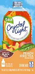 Crystal Light Peach Iced Tea Powdered Drink Mix, 10 ct - 0.7 oz Packets