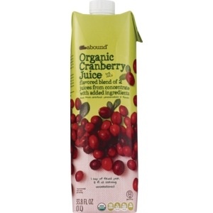 slide 1 of 1, CVS Gold Emblem Abound Organic Cranberry Juice, 33.8 oz