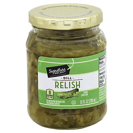 slide 1 of 1, Signature Select Relish Dill, 10 fl oz