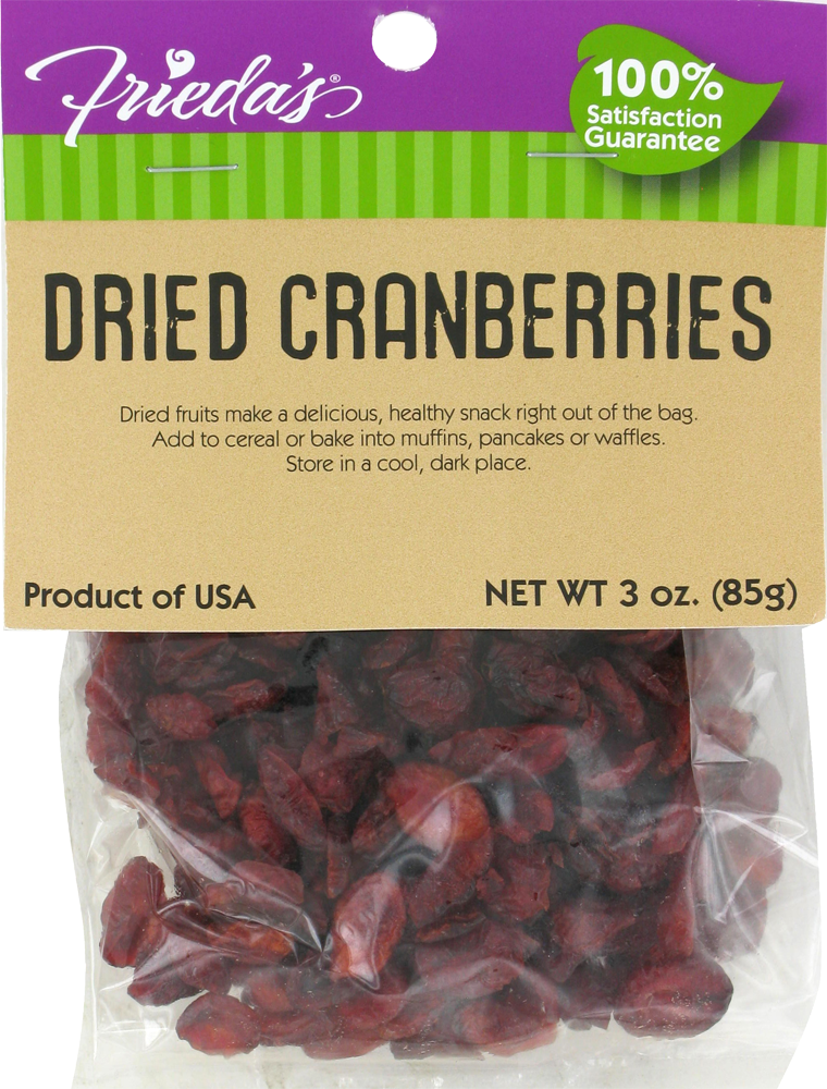 slide 1 of 1, Frieda's Dried Cranberries, 3 oz