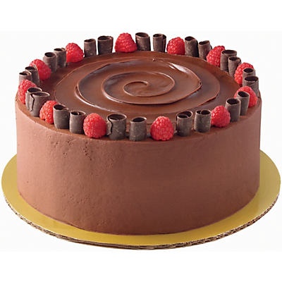 slide 1 of 1, H-E-B Chocolate Raspberry Cake, 10 in