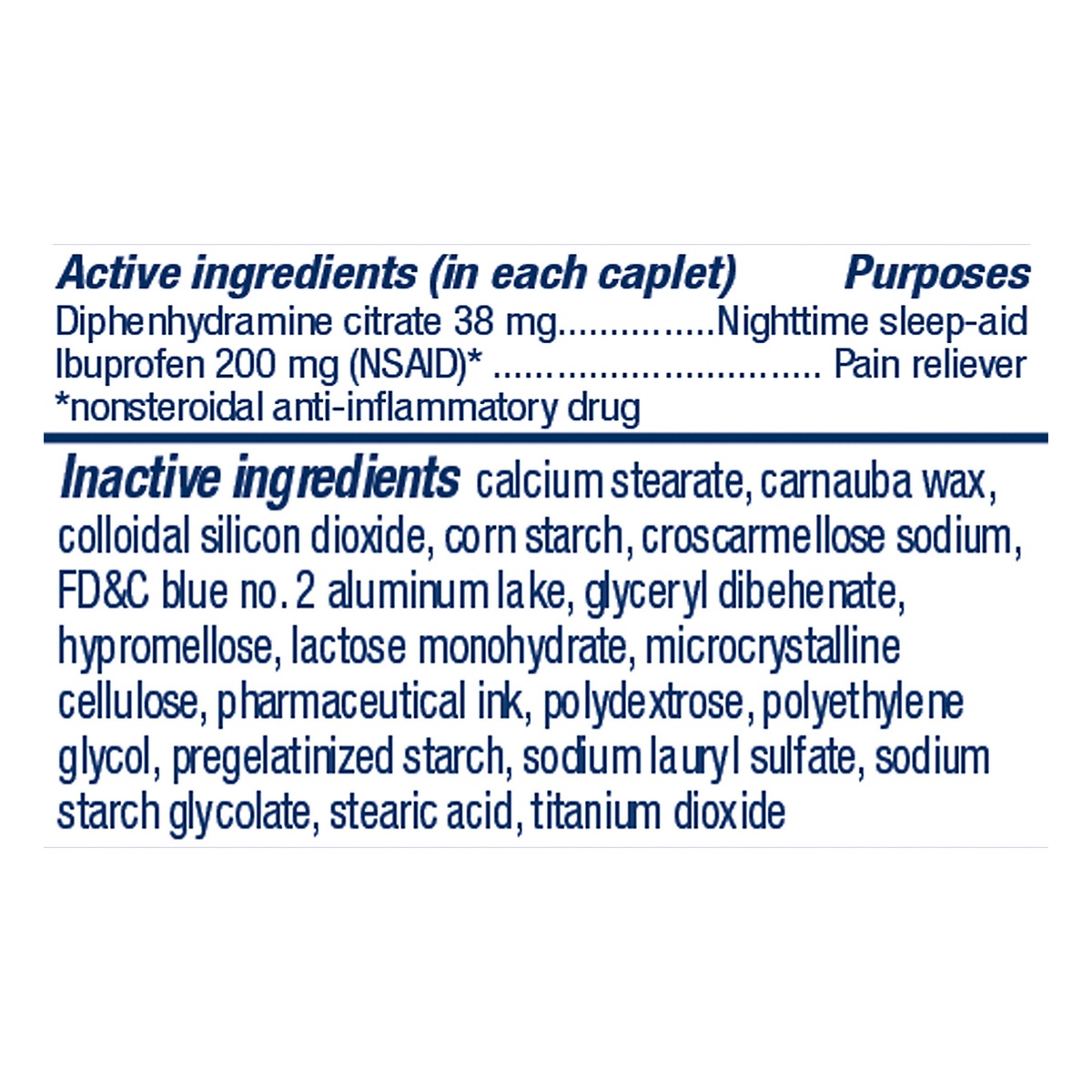 slide 2 of 7, AdvilPM Pain And Nighttime Sleep Aid Caplets - Ibuprofen (NSAID), 20 ct