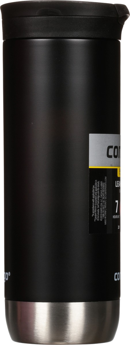 slide 8 of 12, Contigo SnapSeal Insulated Stainless Steel Travel Mug with Handle, Licorice, 1 ct