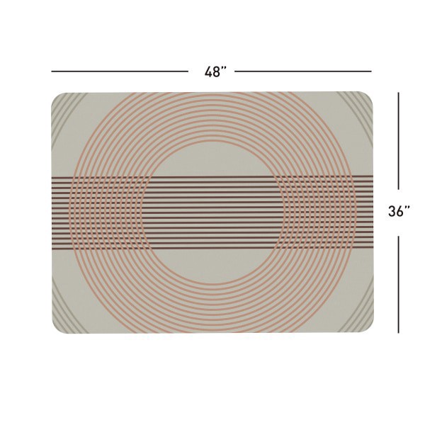 slide 3 of 5, Realspace® Decorative Vinyl Chair Mat For Low Carpet, 36"" x 48"", Abstract, 1 ct