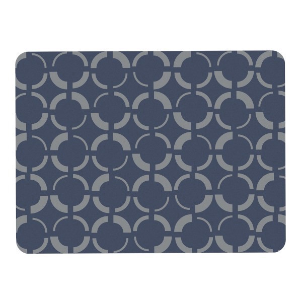 slide 2 of 5, Realspace® Decorative Vinyl Chair Mat For Low Carpet, 36"" x 48"", Geometric Circles, 1 ct
