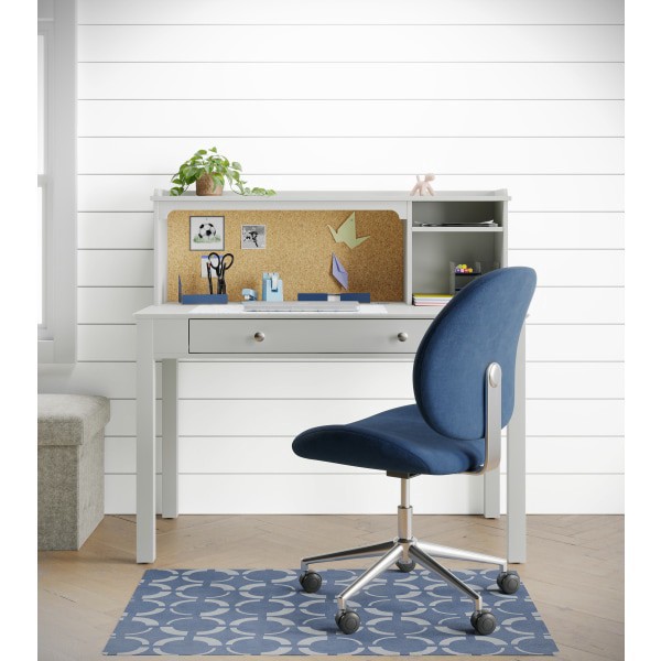 slide 4 of 5, Realspace® Decorative Vinyl Chair Mat For Low Carpet, 36"" x 48"", Geometric Circles, 1 ct