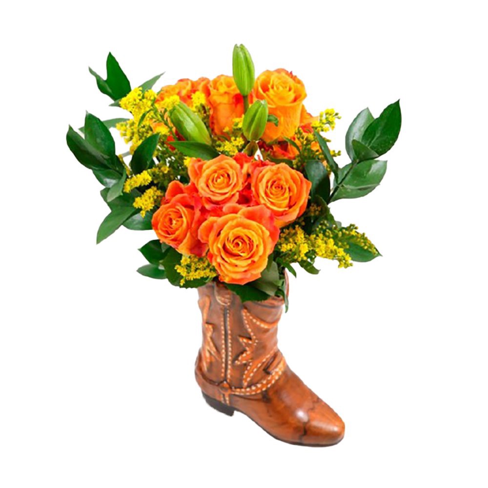 slide 1 of 1, BLOOMS by H-E-B Kickin It Up Boot Flower Arrangement, 1 ct