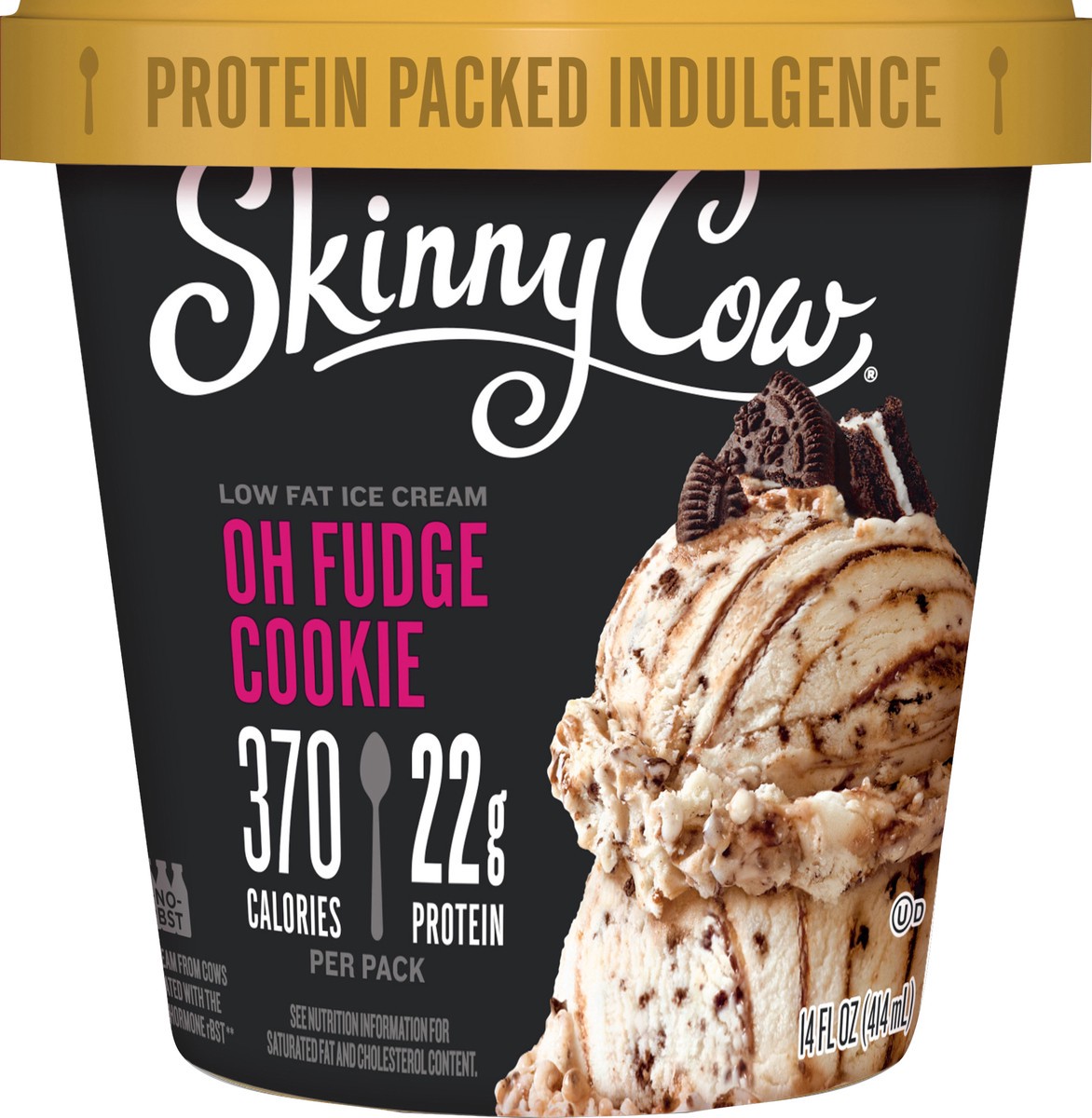 slide 5 of 6, Skinny Cow Oh Fudge Cookie Ice Cream, 14 fl oz