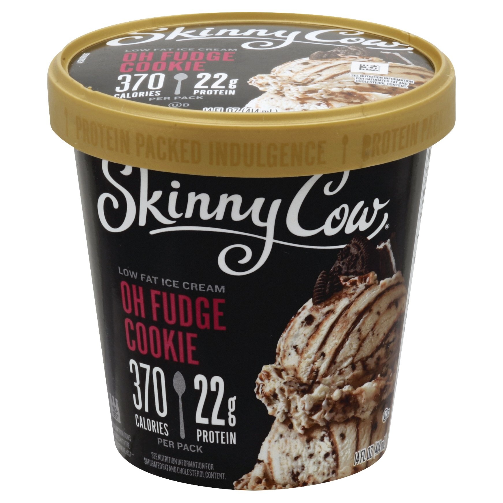 slide 1 of 6, Skinny Cow Oh Fudge Cookie Ice Cream, 14 fl oz