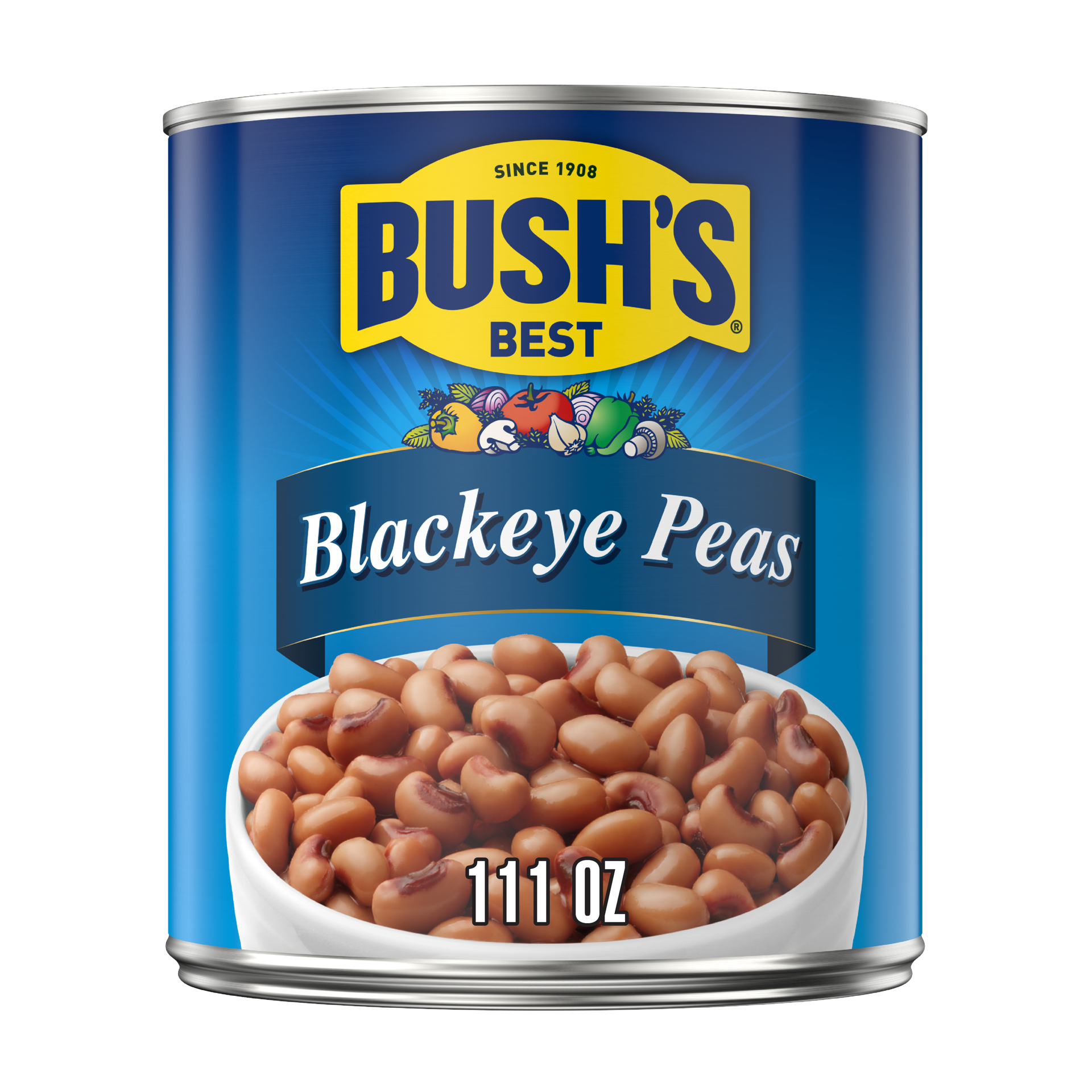 slide 1 of 8, Bush's Best Bush's Blackeye Peas 111 oz, 111 oz