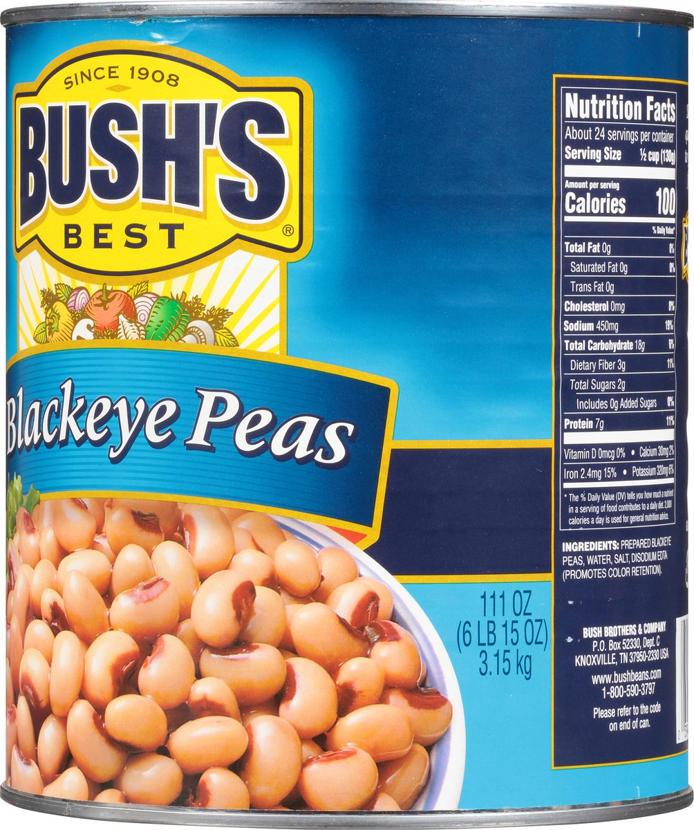 slide 8 of 8, Bush's Best Bush's Blackeye Peas 111 oz, 111 oz