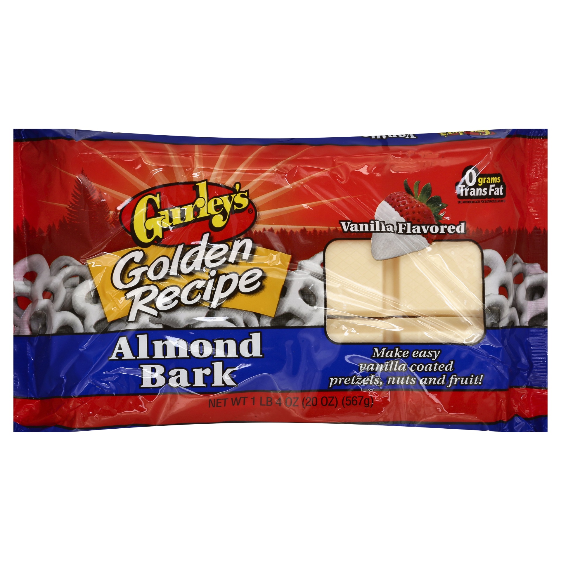 slide 1 of 1, Gurley's Vanilla Almond Bark, 20 oz