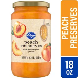 Kroger Peach Preserves - 18 oz