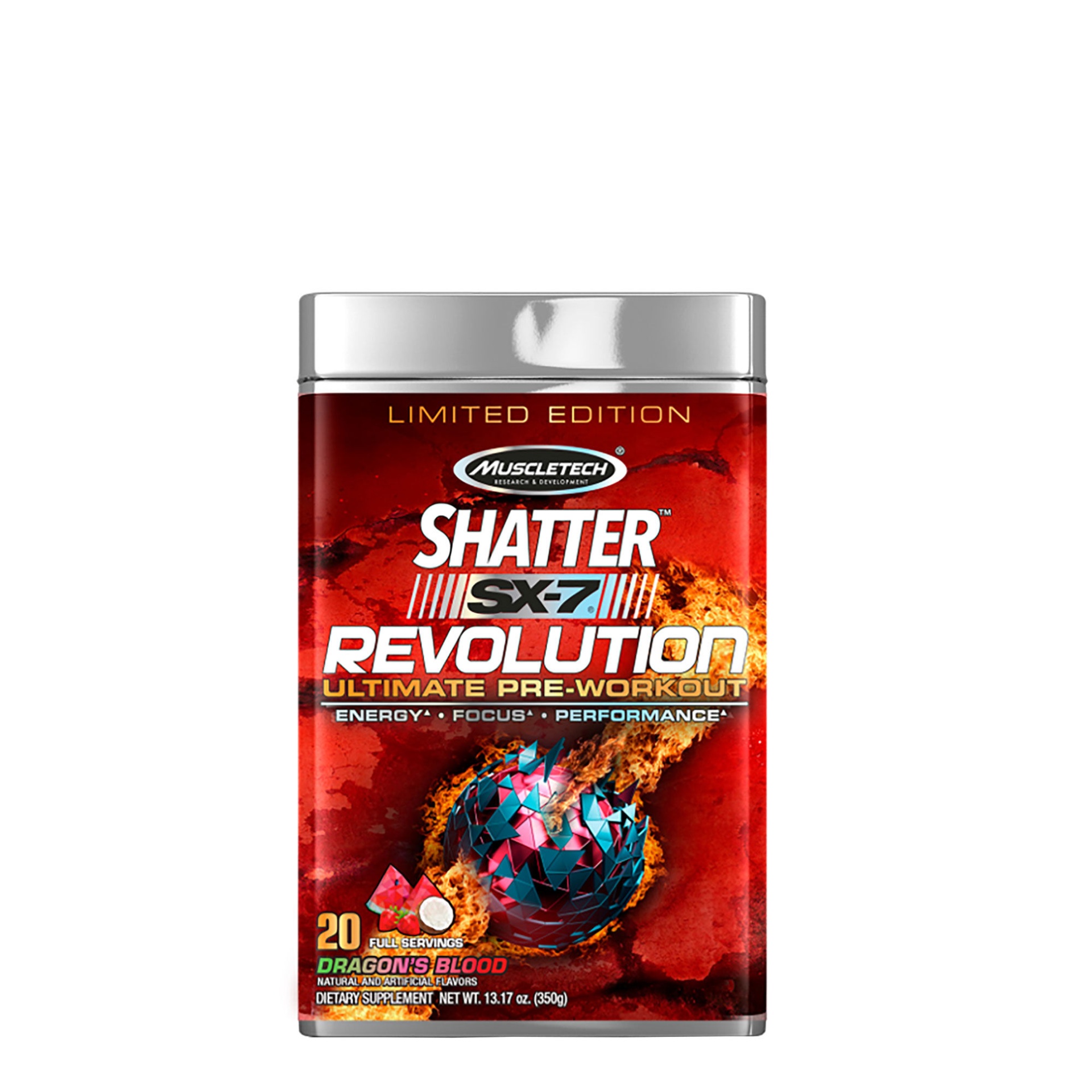 slide 1 of 1, MuscleTech Shatter SX-7 Revolution - Dragon's Blood, 1 ct
