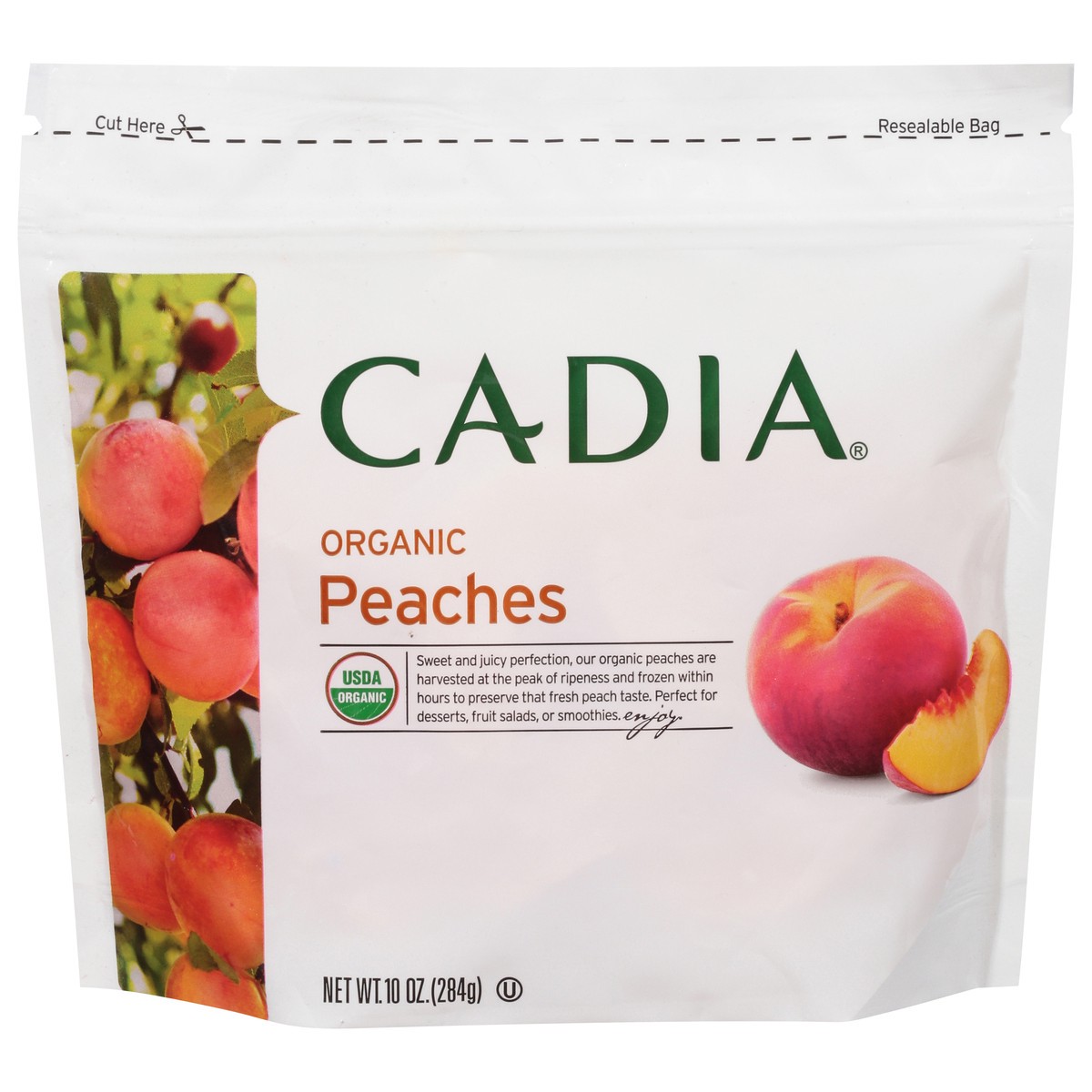 slide 5 of 13, Cadia Organic Peaches 10 oz, 10 oz