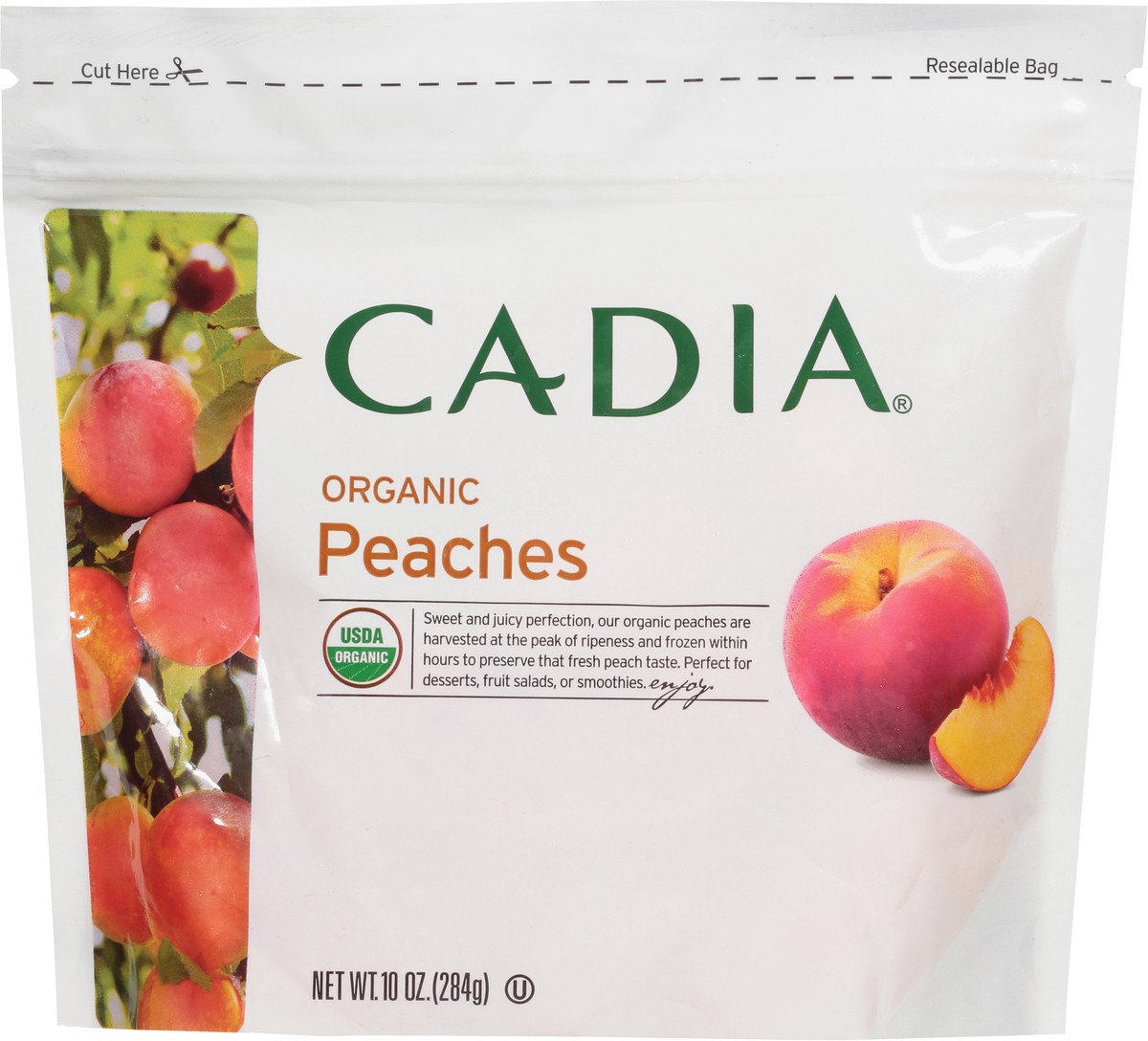 slide 4 of 13, Cadia Organic Peaches 10 oz, 10 oz