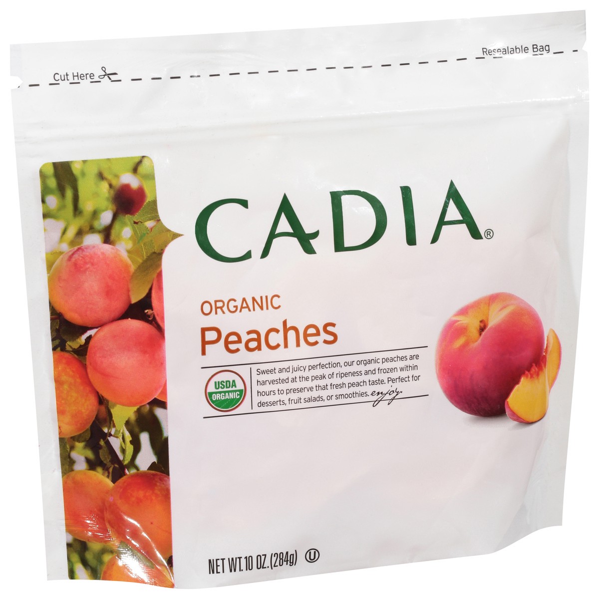 slide 3 of 13, Cadia Organic Peaches 10 oz, 10 oz