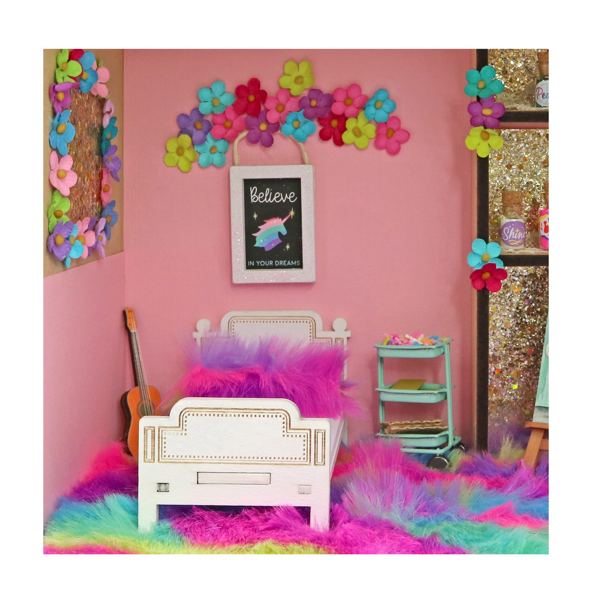 slide 3 of 4, Mini Mint 3 Tier Cart By Make Market, 2 in x 1.36 in x 1 in