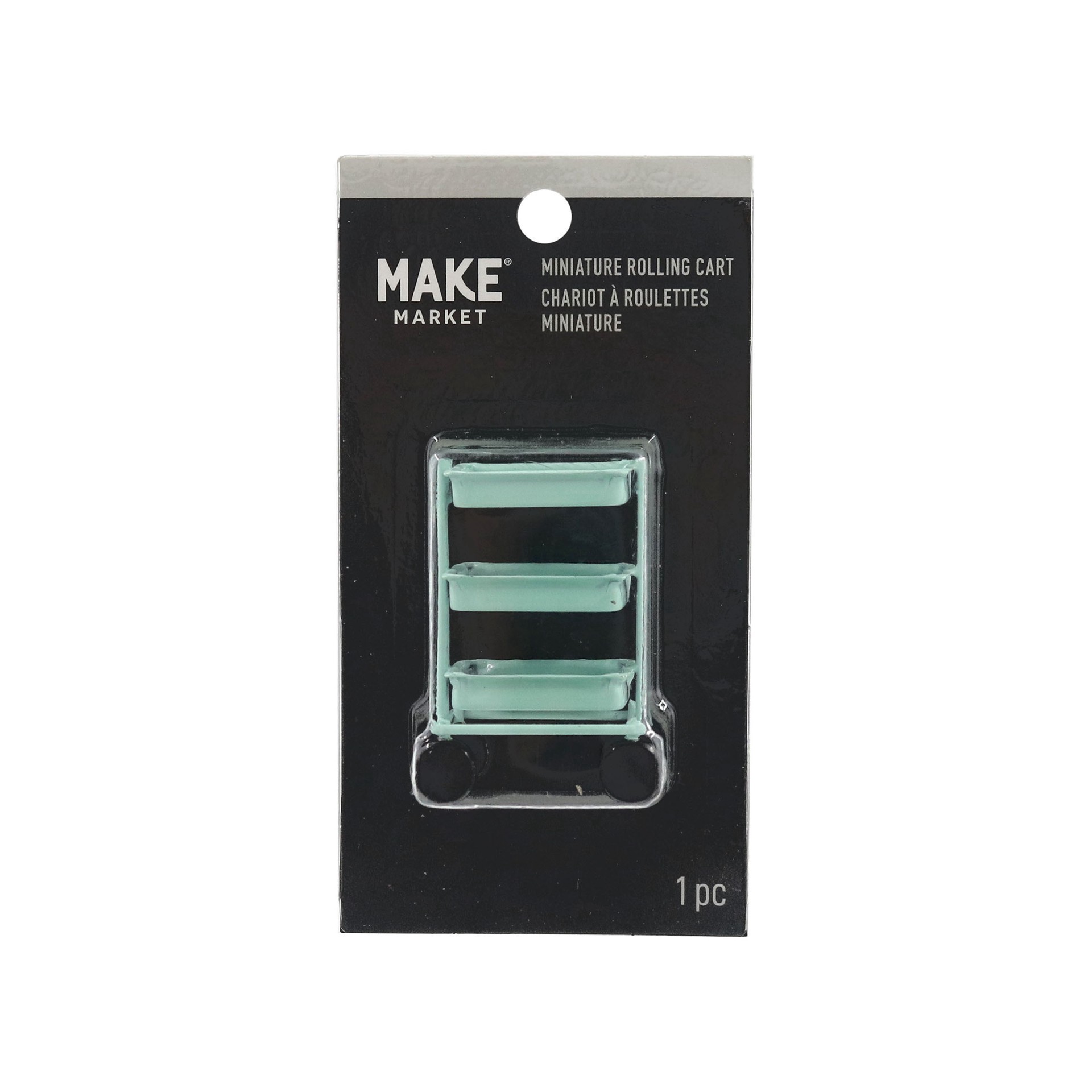 slide 4 of 4, Mini Mint 3 Tier Cart By Make Market, 2 in x 1.36 in x 1 in