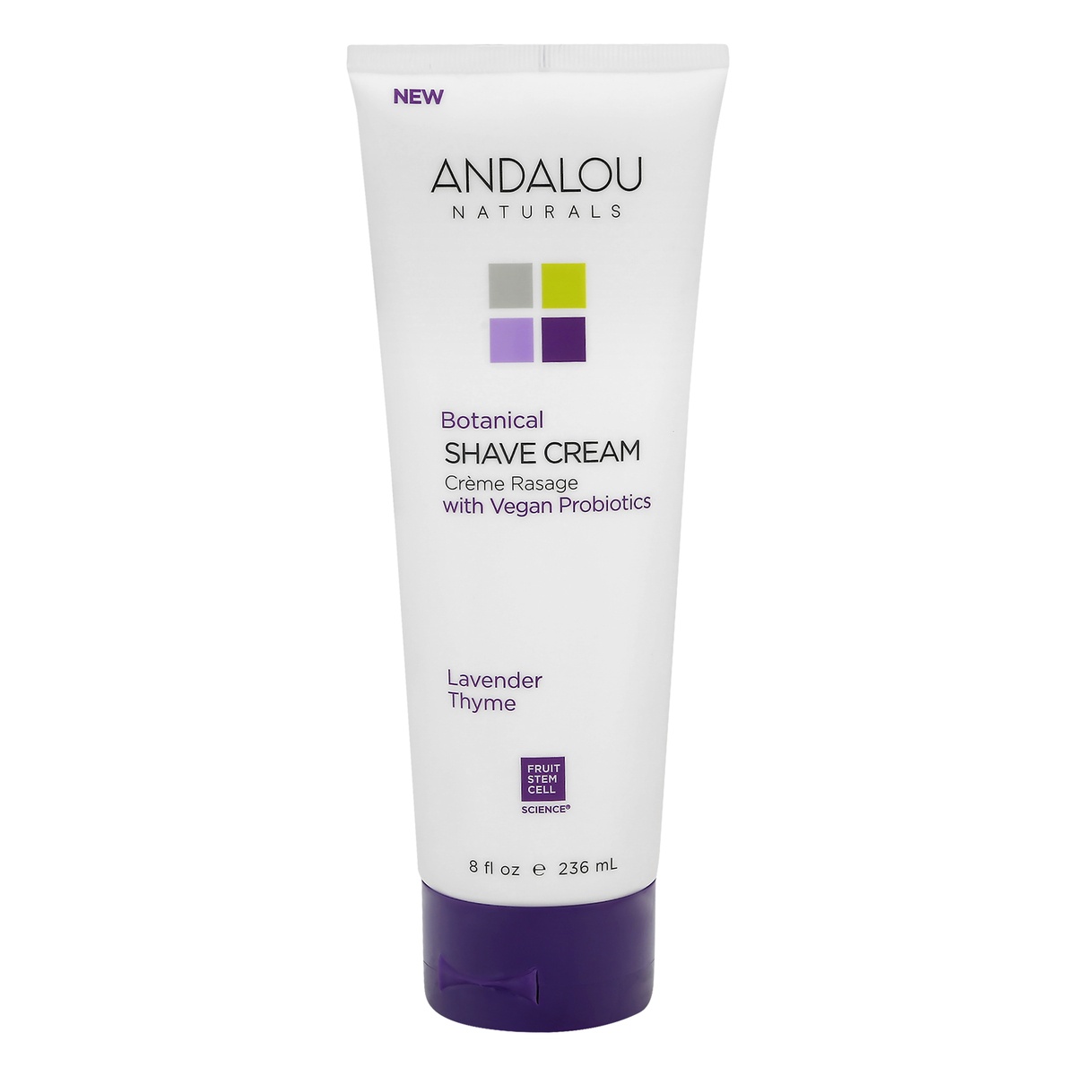 slide 1 of 1, Andalou Naturals Lavender Thyme Shave Cream, 8 oz