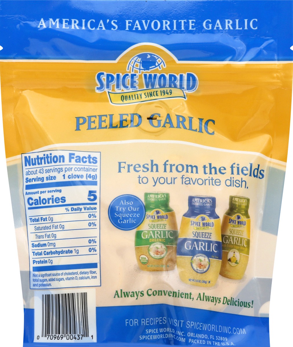 slide 12 of 13, Spice World Fresh & Peeled Garlic 6 oz, 6 oz