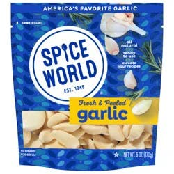 Spice World Fresh & Peeled Garlic 6 oz