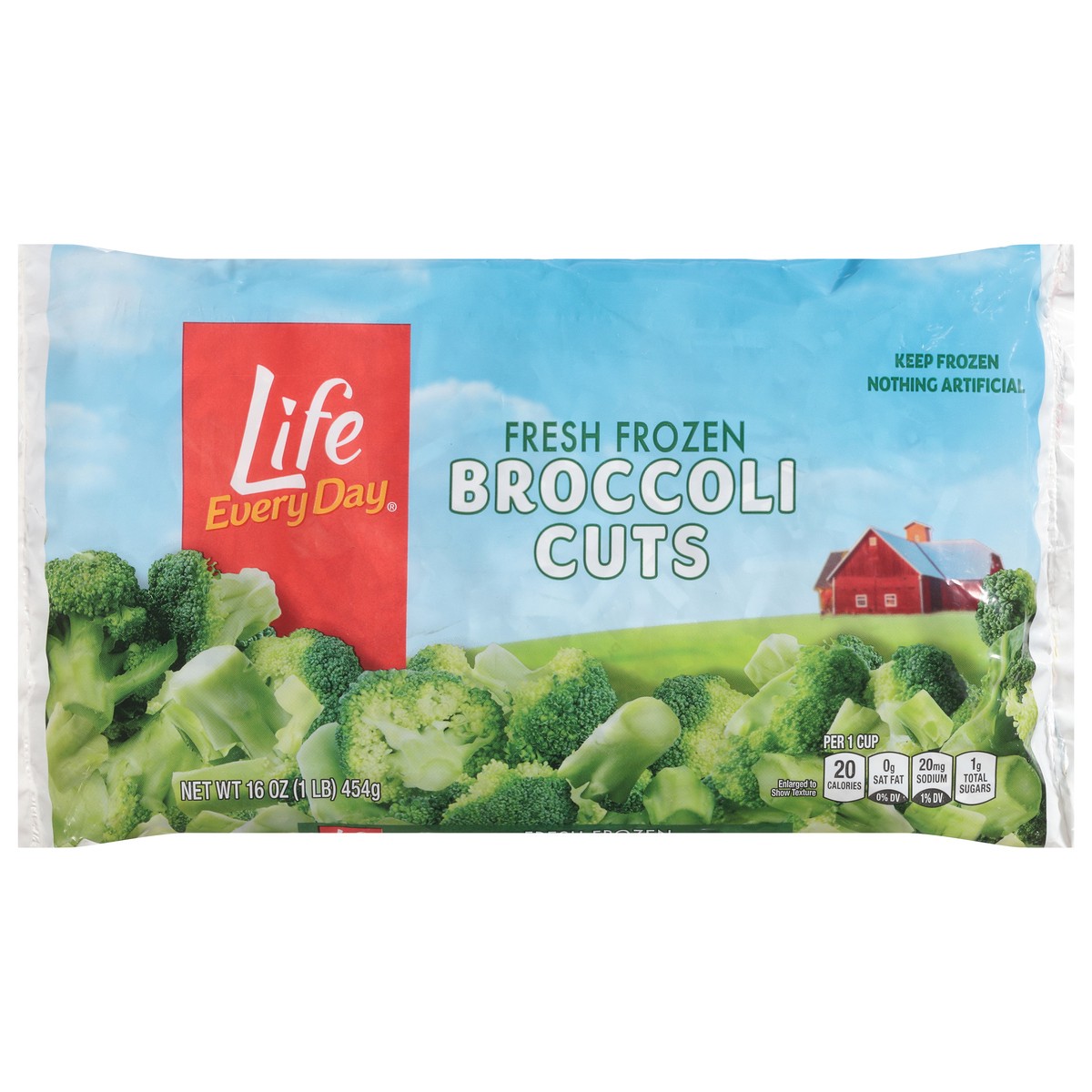 slide 3 of 4, Life Everyday Life Every Day Frozen Broccoli Cuts, 16 oz