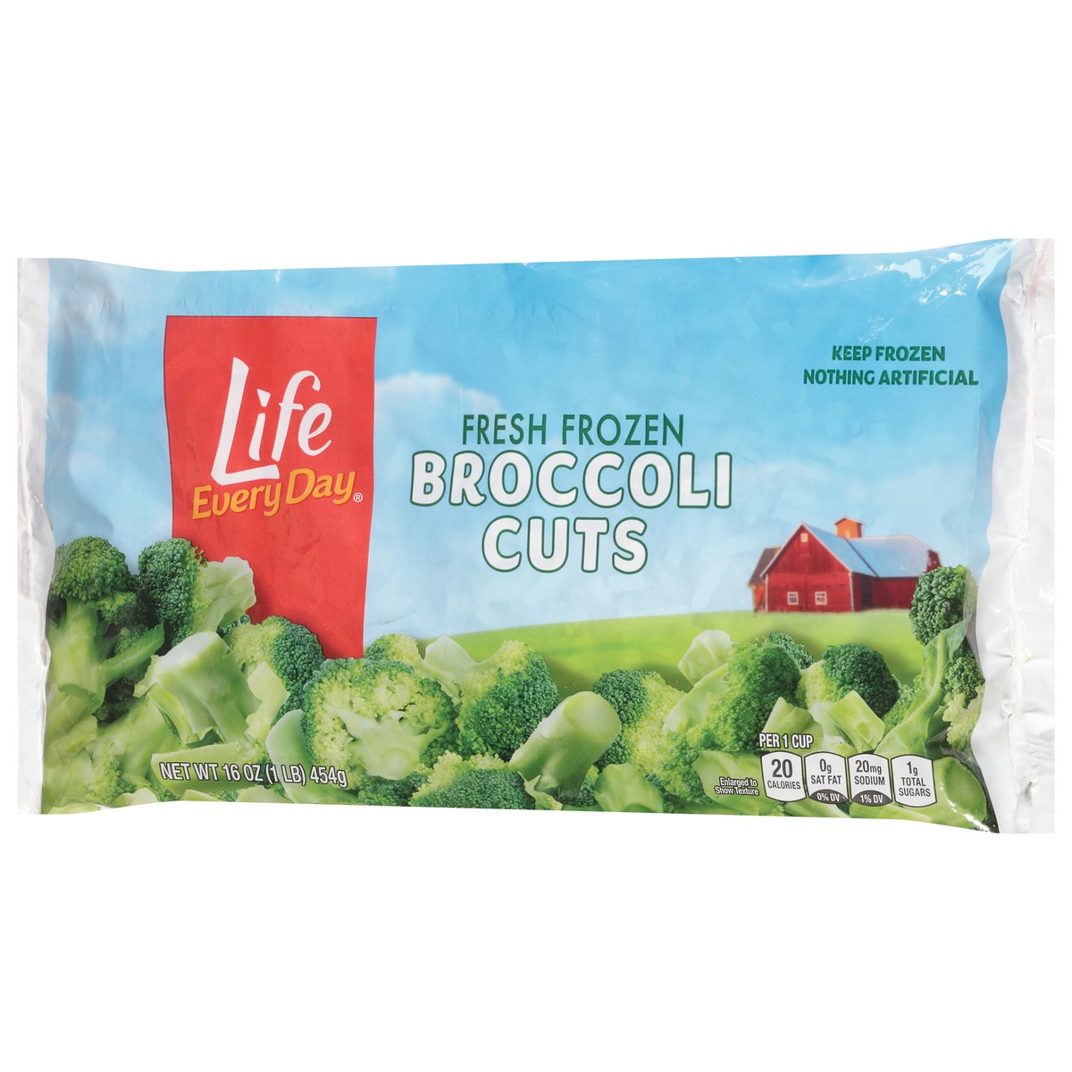 slide 4 of 4, Life Everyday Life Every Day Frozen Broccoli Cuts, 16 oz