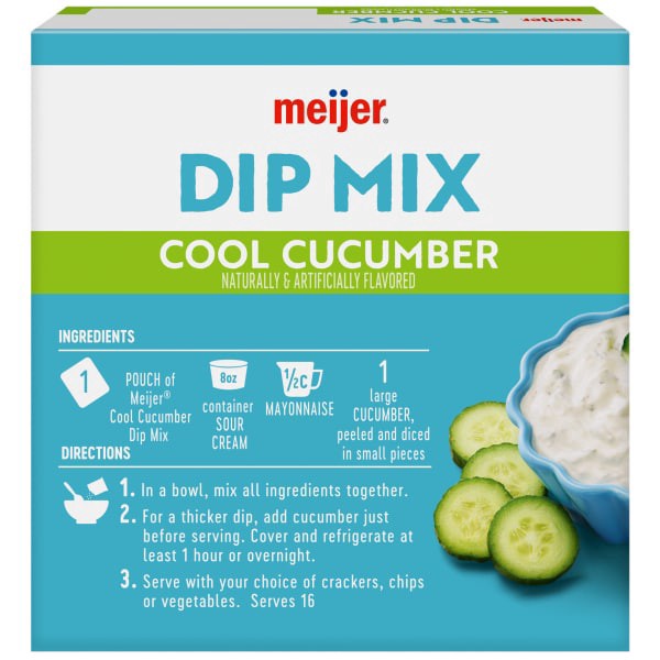 slide 20 of 29, Meijer Cool Cucumber Dip Mix, 0.7 oz