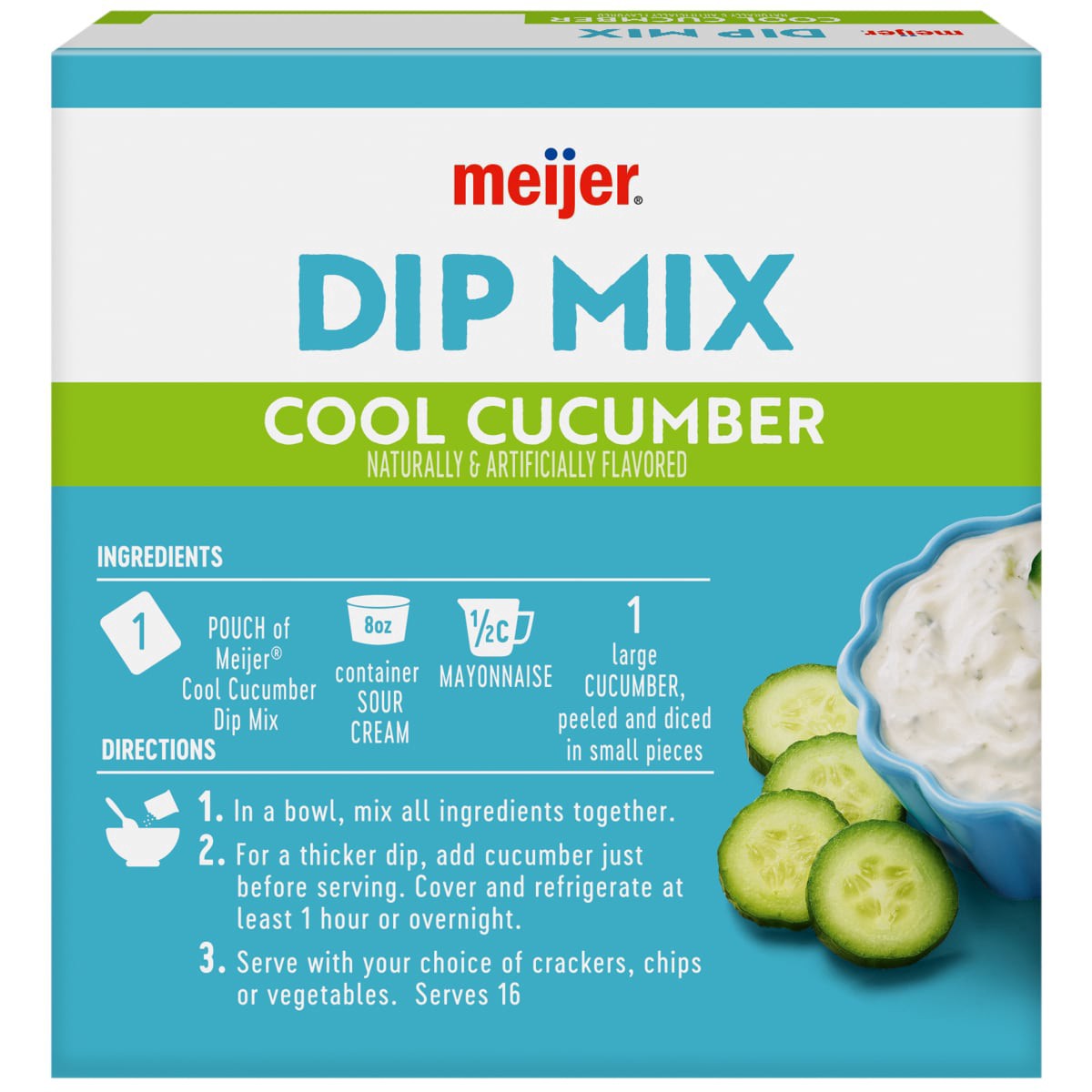 slide 21 of 29, Meijer Cool Cucumber Dip Mix, 0.7 oz