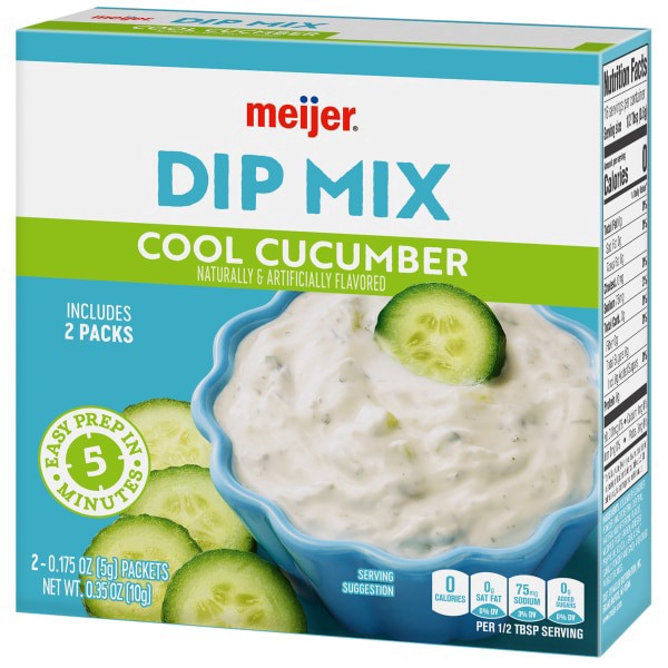 slide 8 of 29, Meijer Cool Cucumber Dip Mix, 0.7 oz