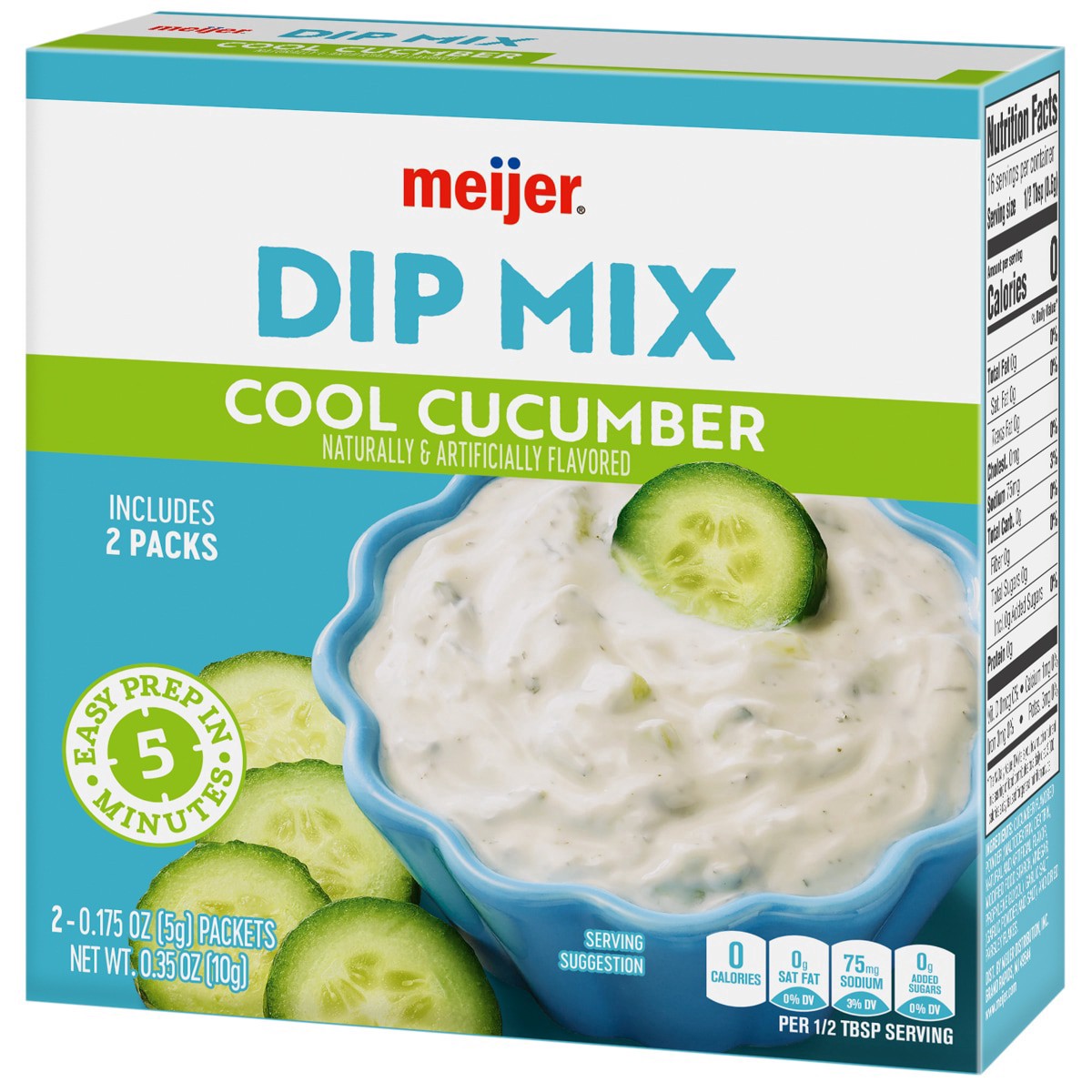 slide 9 of 29, Meijer Cool Cucumber Dip Mix, 0.7 oz