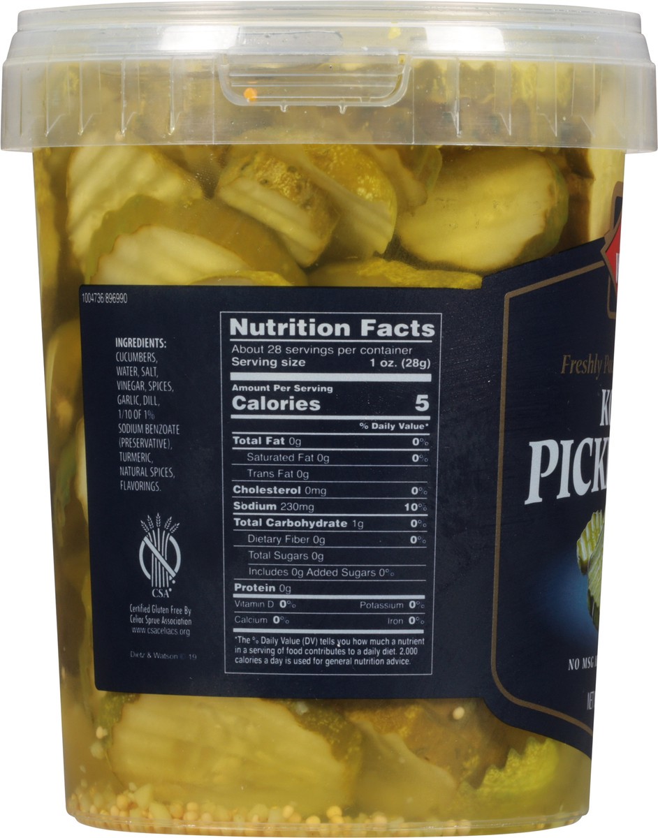 slide 2 of 11, Dietz & Watson Kosher Pickle Chips 32 fl oz, 32 oz