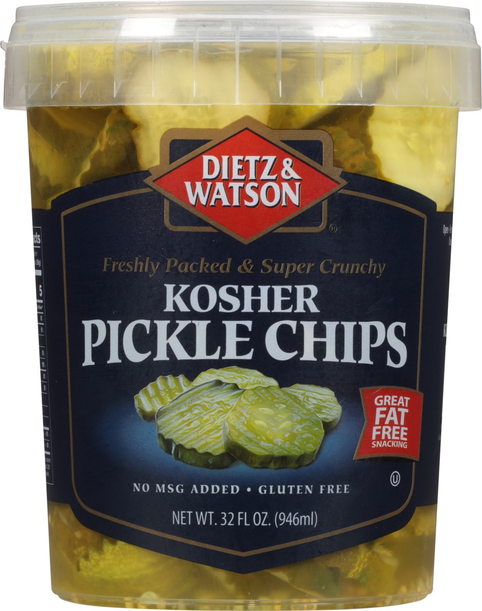 slide 10 of 11, Dietz & Watson Kosher Pickle Chips 32 fl oz, 32 oz