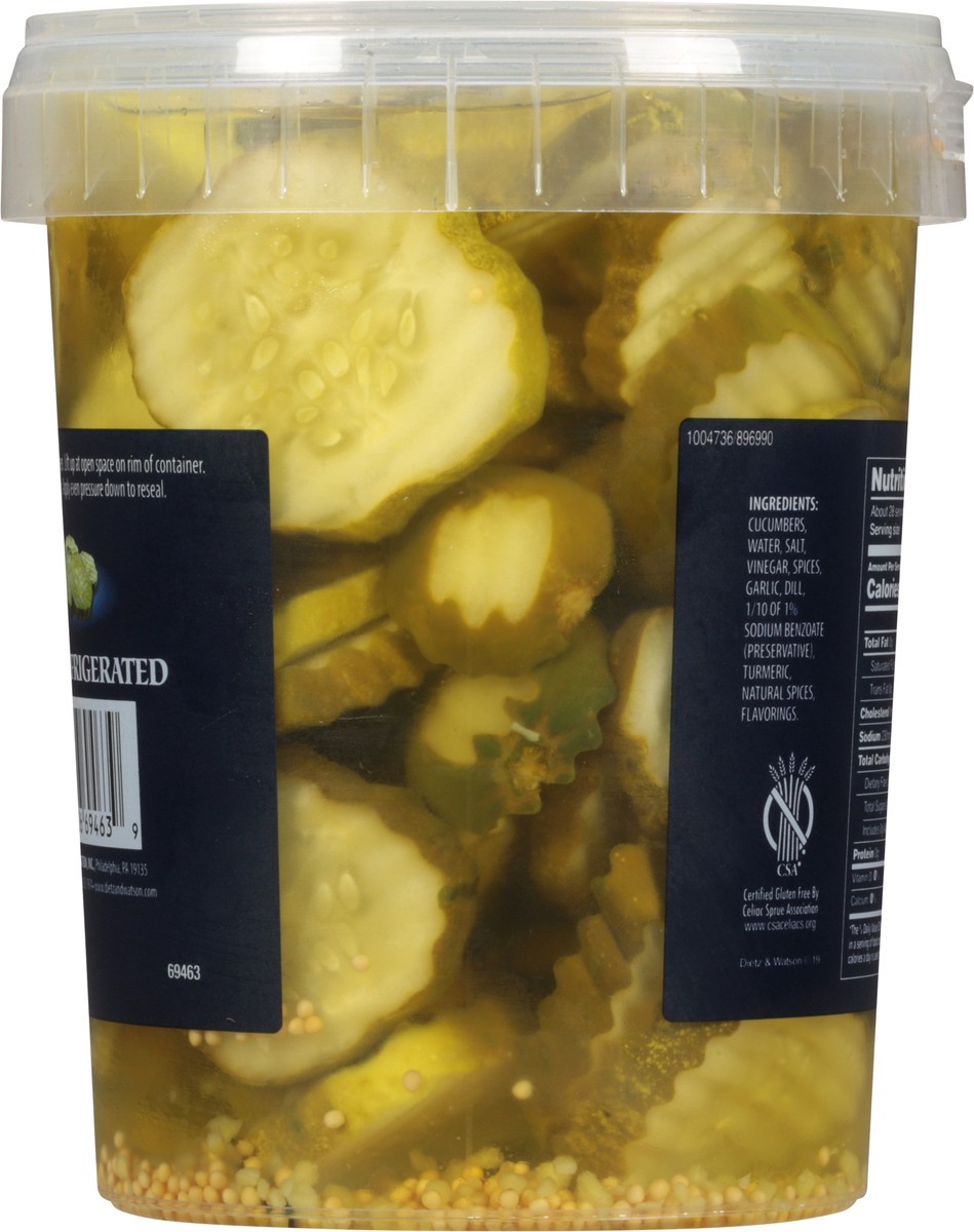 slide 6 of 11, Dietz & Watson Kosher Pickle Chips 32 fl oz, 32 oz