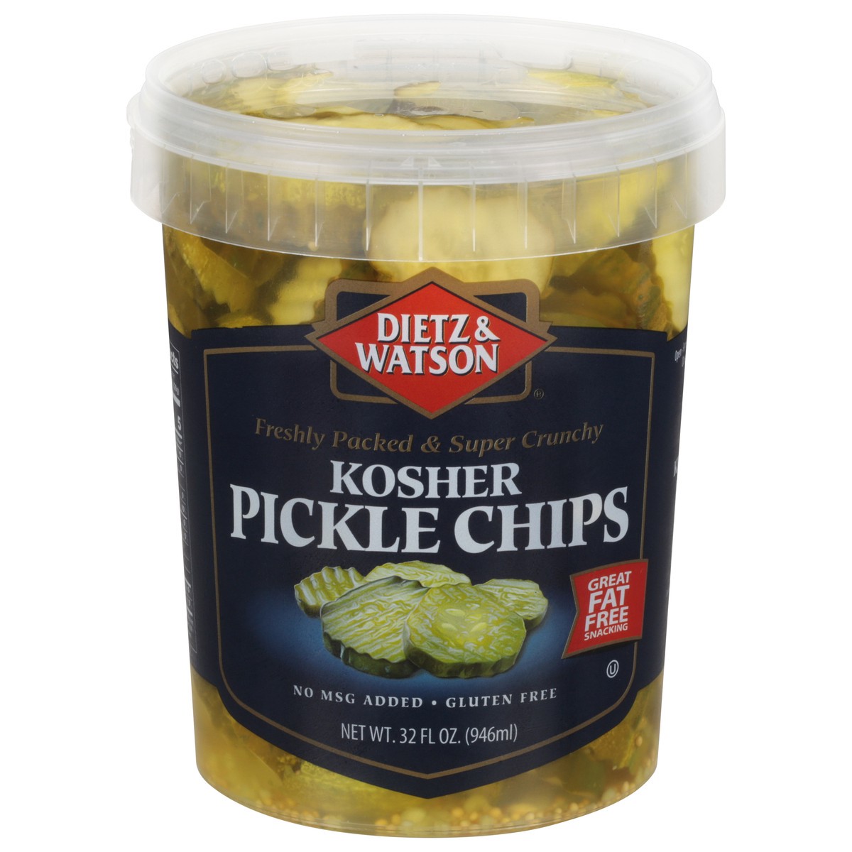 slide 3 of 11, Dietz & Watson Kosher Pickle Chips 32 fl oz, 32 oz