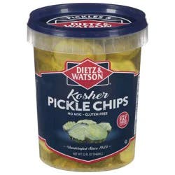 Dietz & Watson Kosher Pickle Chips 32 fl oz