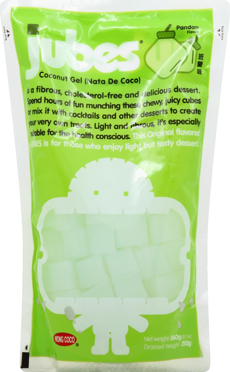slide 1 of 2, Jubes Nata De Coco Pandan Flavor, 12.7 oz