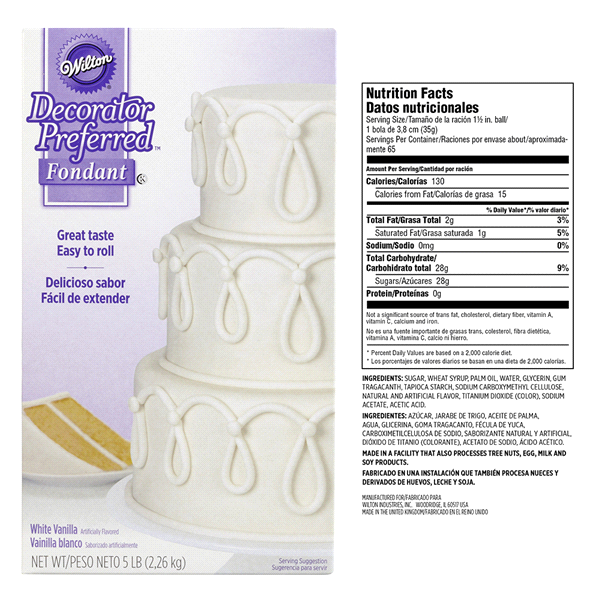 slide 5 of 17, Wilton Decorator Preferred White Fondant, 5 lb