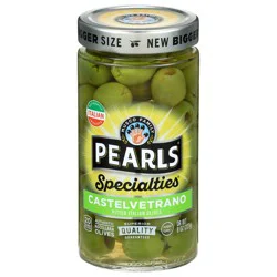 Pearls Specialties Castelvetrano Pitted Italian Olives 8 oz