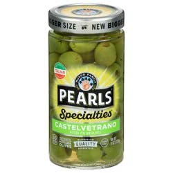 Pearls Specialties Castelvetrano Pitted Italian Olives 8 oz