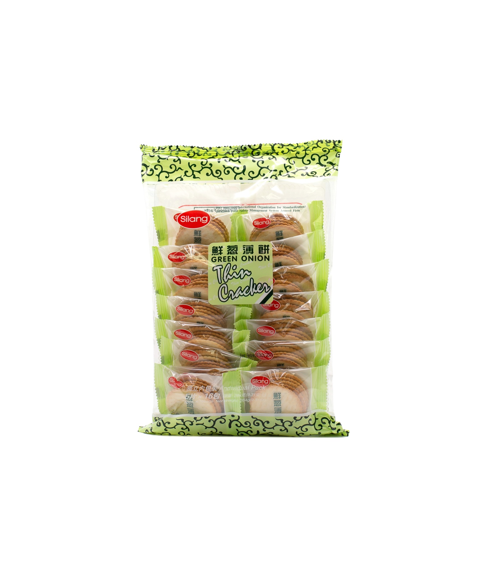 slide 1 of 1, Silang Green Onion Thin Crackers, 264 gram